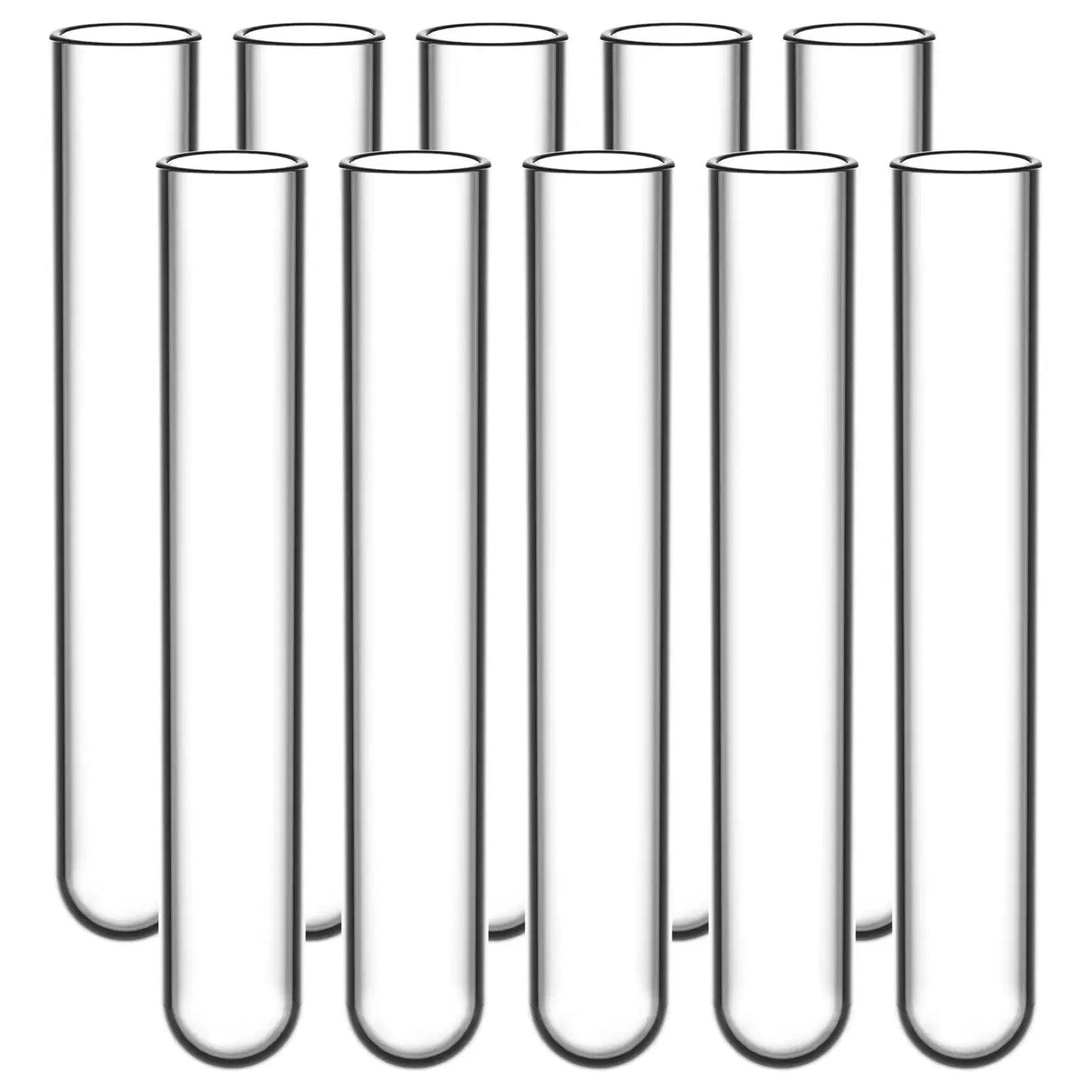 Test Tubes, Round Bottom, OD 12-30 mm, 75-165 mm Length Tube-Test