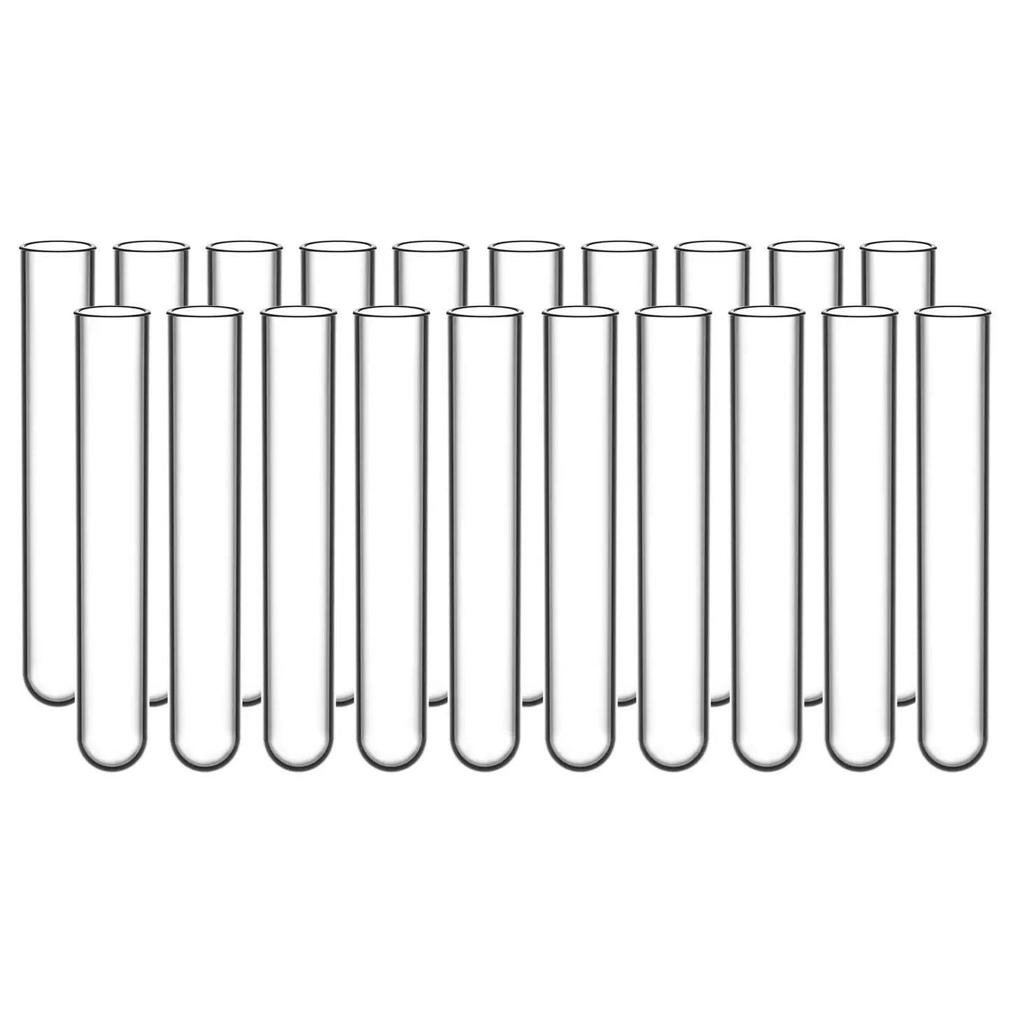 Test Tubes, Round Bottom, OD 12-30 mm, 75-165 mm Length Tube-Test