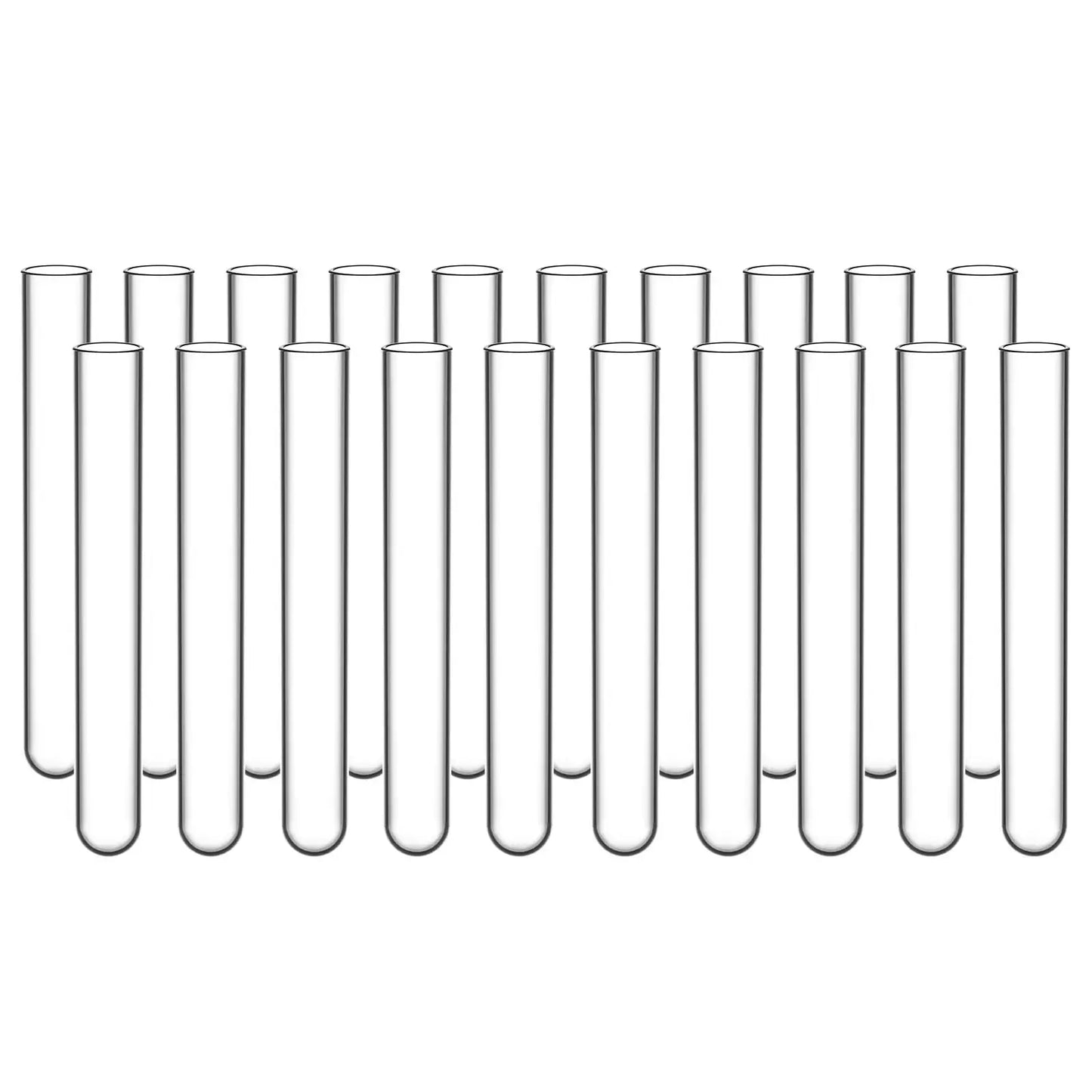 Test Tubes, Round Bottom, OD 12-30 mm, 75-165 mm Length Tube-Test