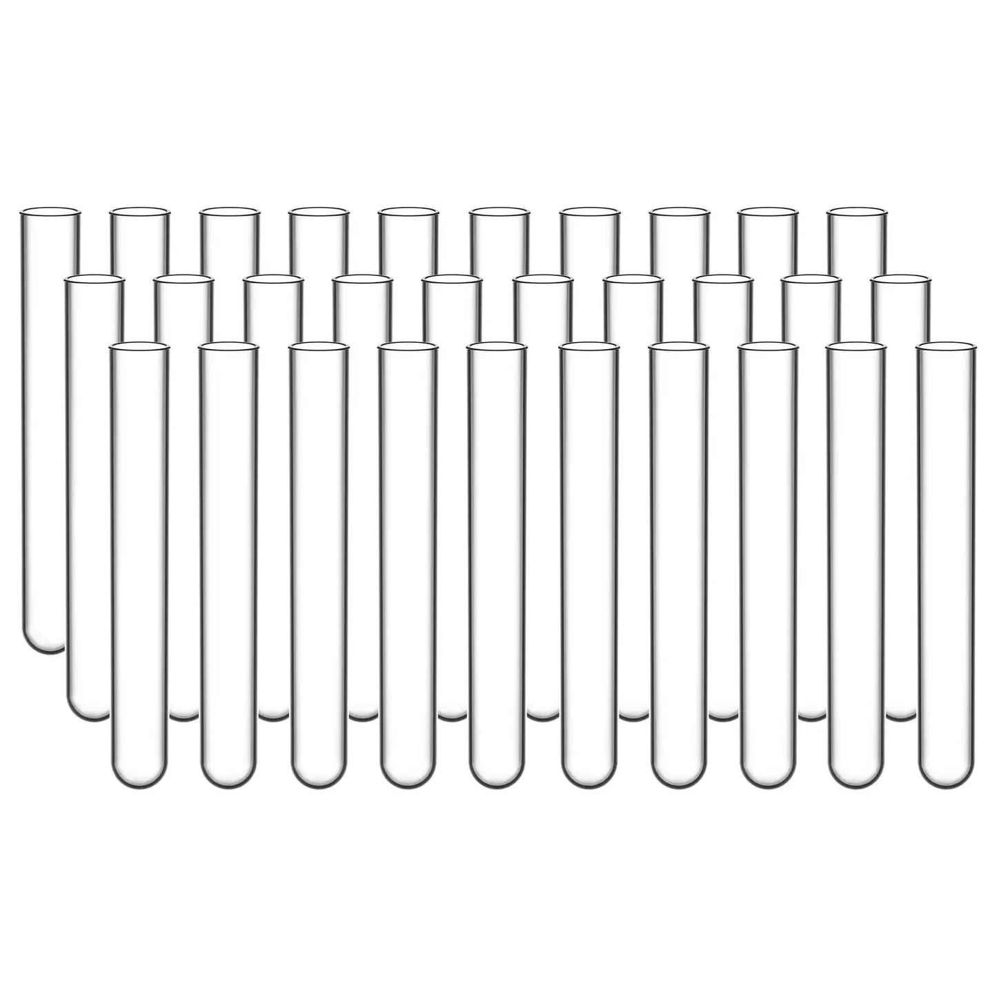 Test Tubes, Round Bottom, OD 12-30 mm, 75-165 mm Length Tube-Test