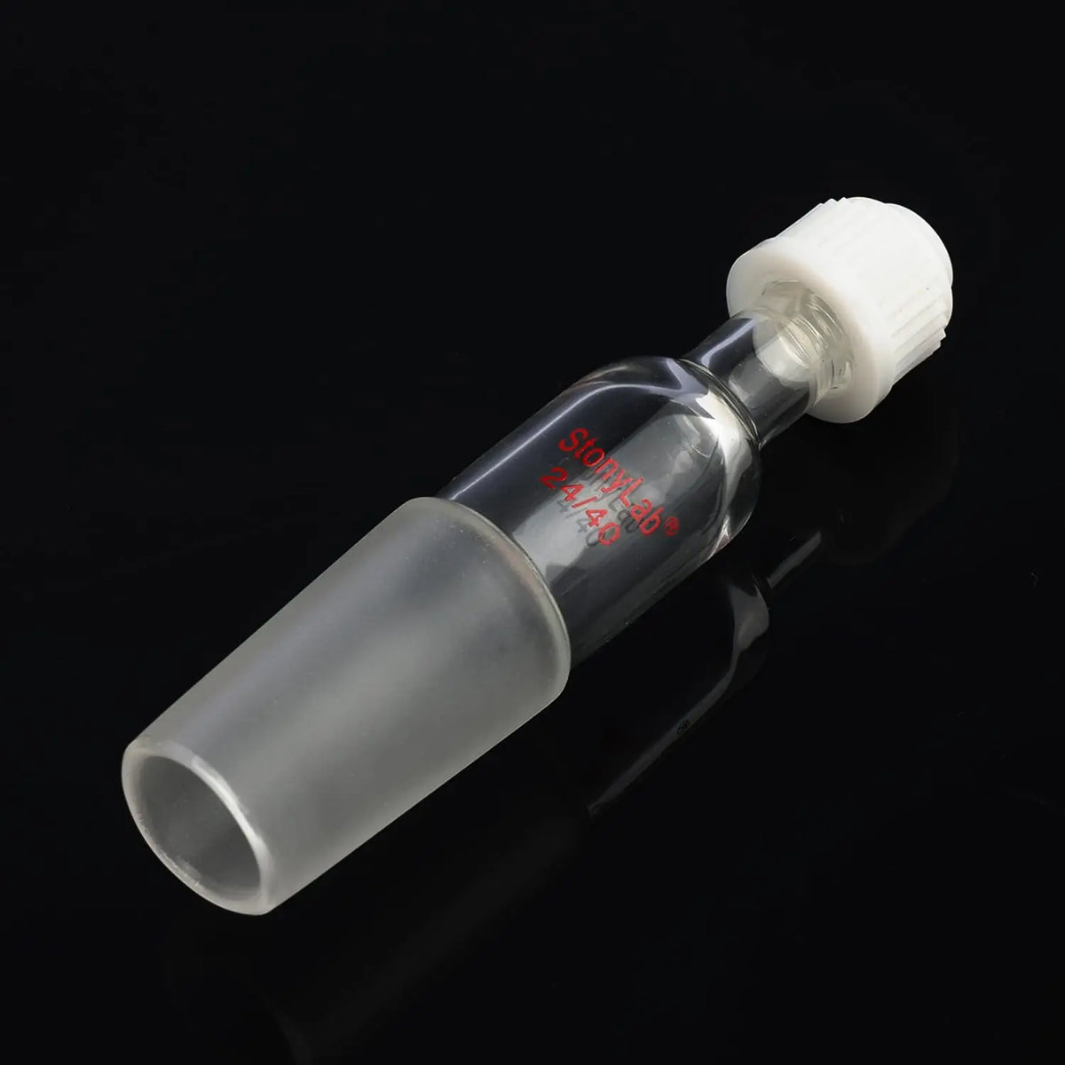 StonyLab Adaptateur Thermomètre Inlet 24/40 - Accessoire Verre Borosilicate Pour Distillation Laboratoire