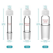 Close-up view showing the precise design and material of StonyLab Thermometer Inlet Adapter