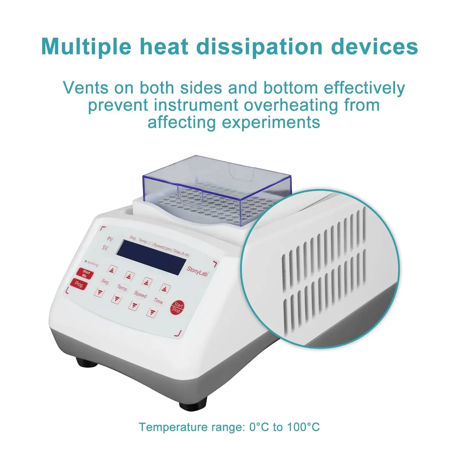 Thermostatic Shaker, 0-100°C, Multi-Sample, 200-1800 rpm Thermostatic Shaker