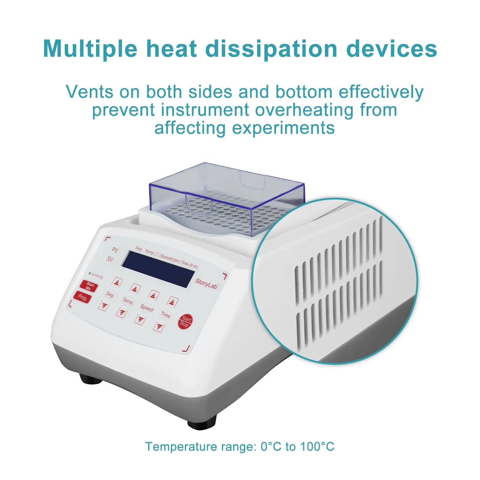 Thermostatic Shaker, 0-100°C, Multi-Sample, 200-1800 rpm Thermostatic Shaker