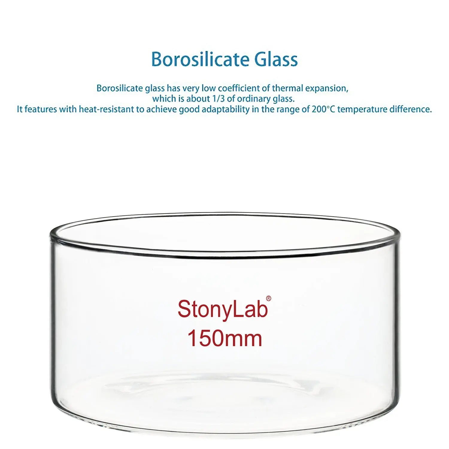 Thick-Wall High Borosilicate Glass Crystallizing Dishes Crystallizing Dish