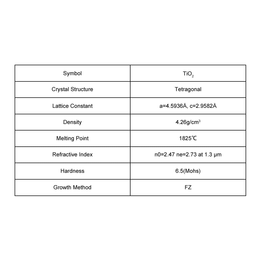 TiO2(Rutile) Single Crystal Substrate