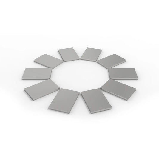 Titanium Sheets, 10 x 15 x 1 mm / 100 x 10 x 1 mm Electrode Material-Titanium