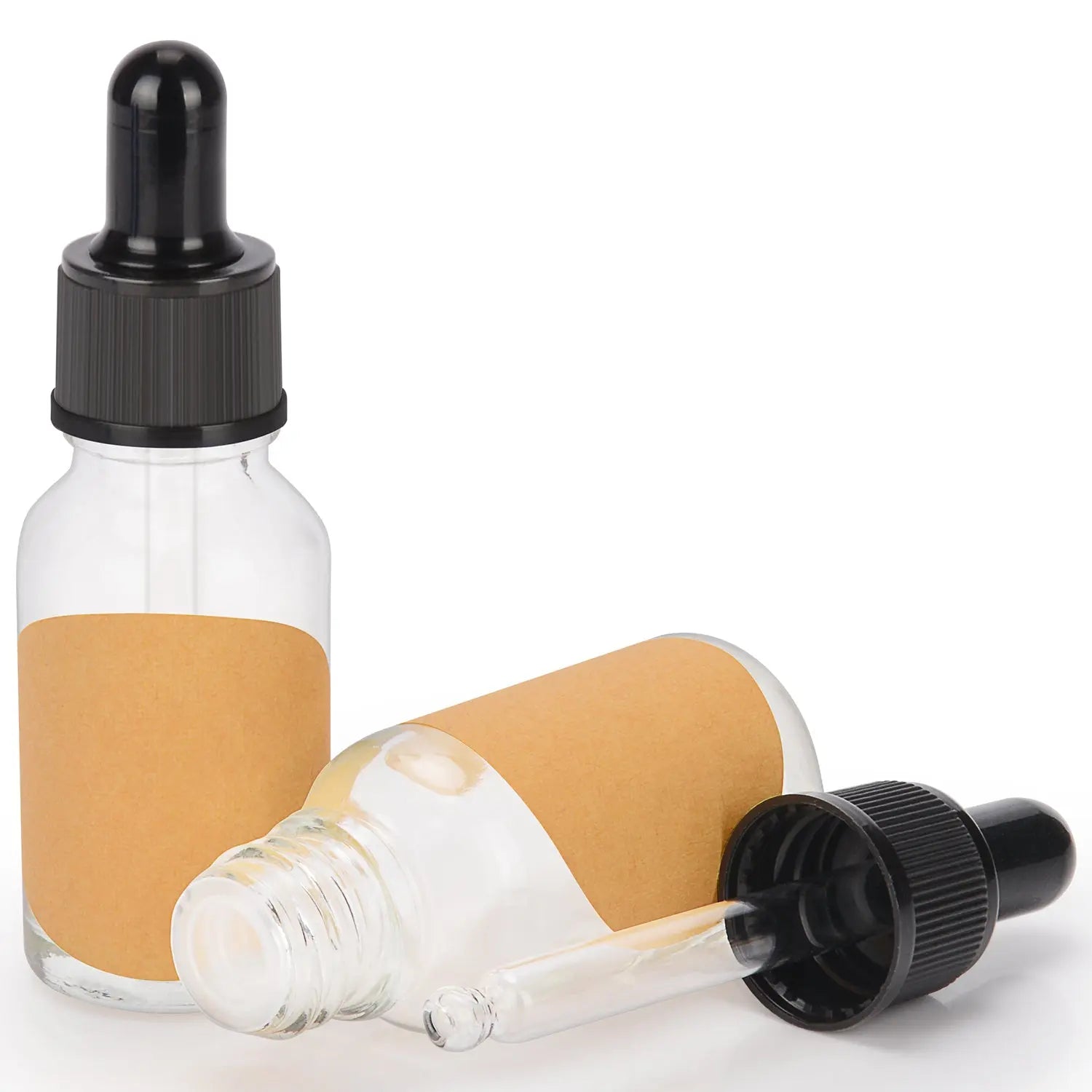 StonyLab Transparent Glass Dropper Bottle 15–120ml