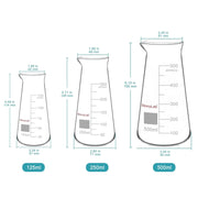 Close-up view showing the precise design and material of StonyLab Triangular Beaker with Spout [125-500 ml]