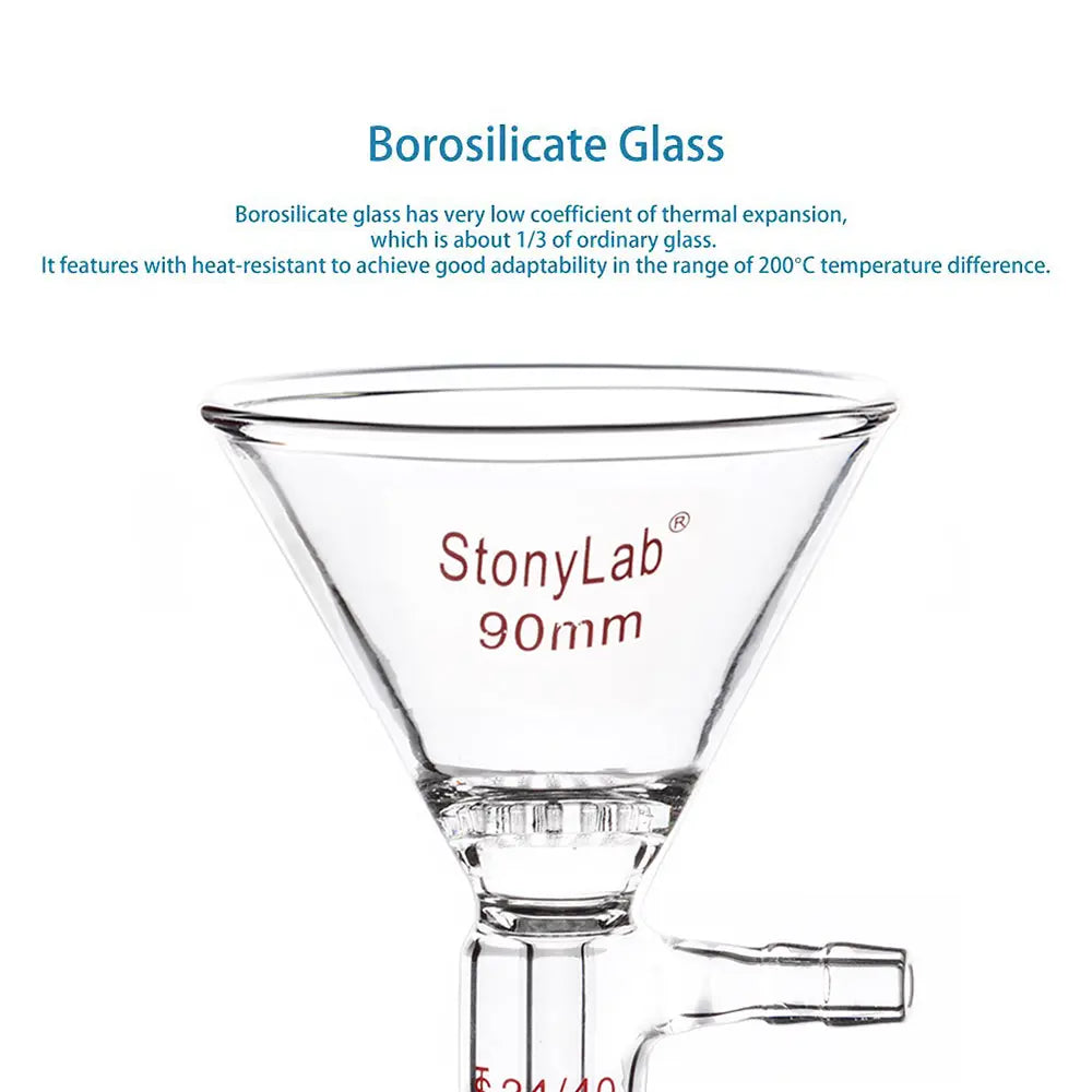 Detailed structural assembly component for StonyLab Triangular Filtration Funnel