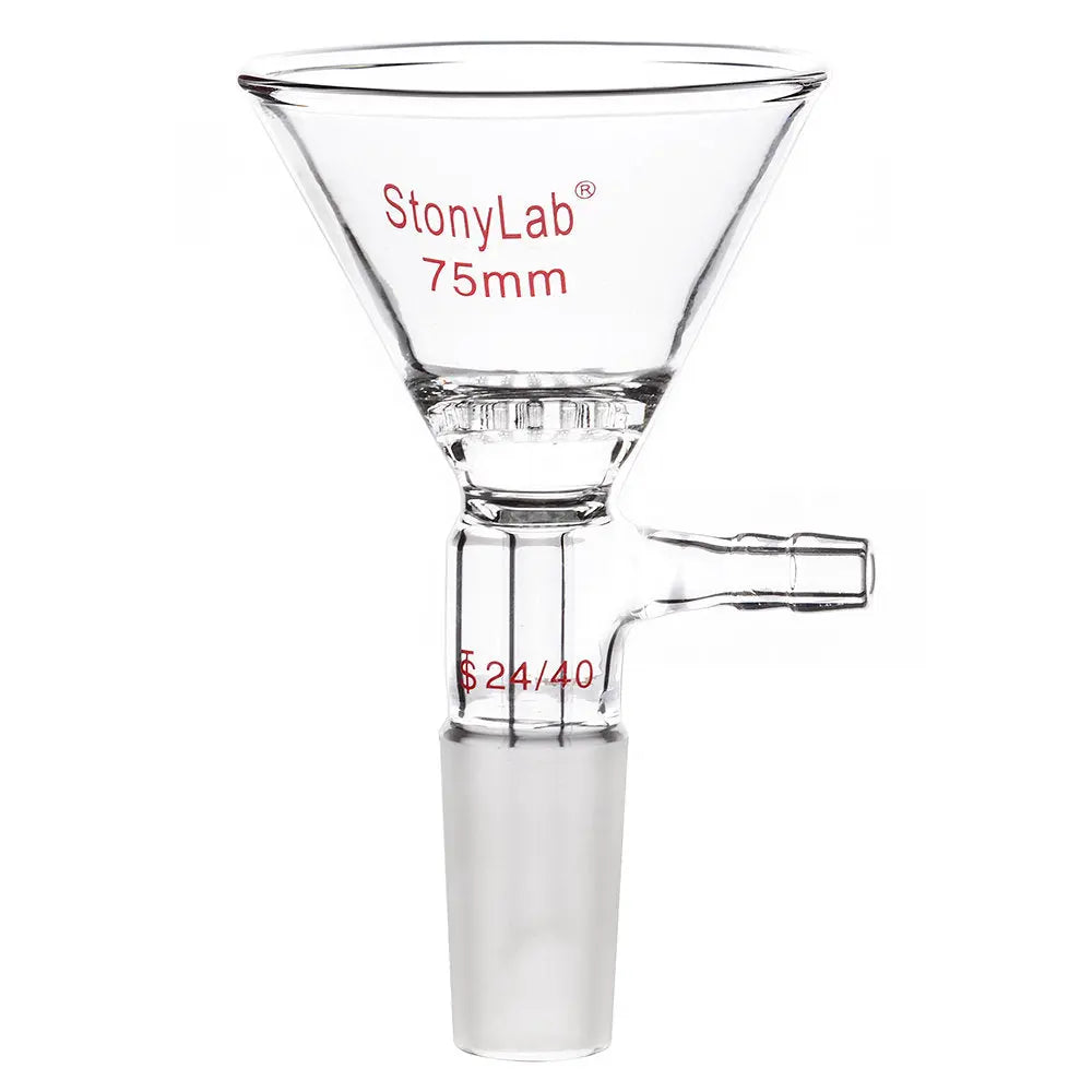 Triangular Filtration Funnel, 14/20 24/40 Joint Funnels-Glass Funnels 24/40 / 75 mm (2.95 in)