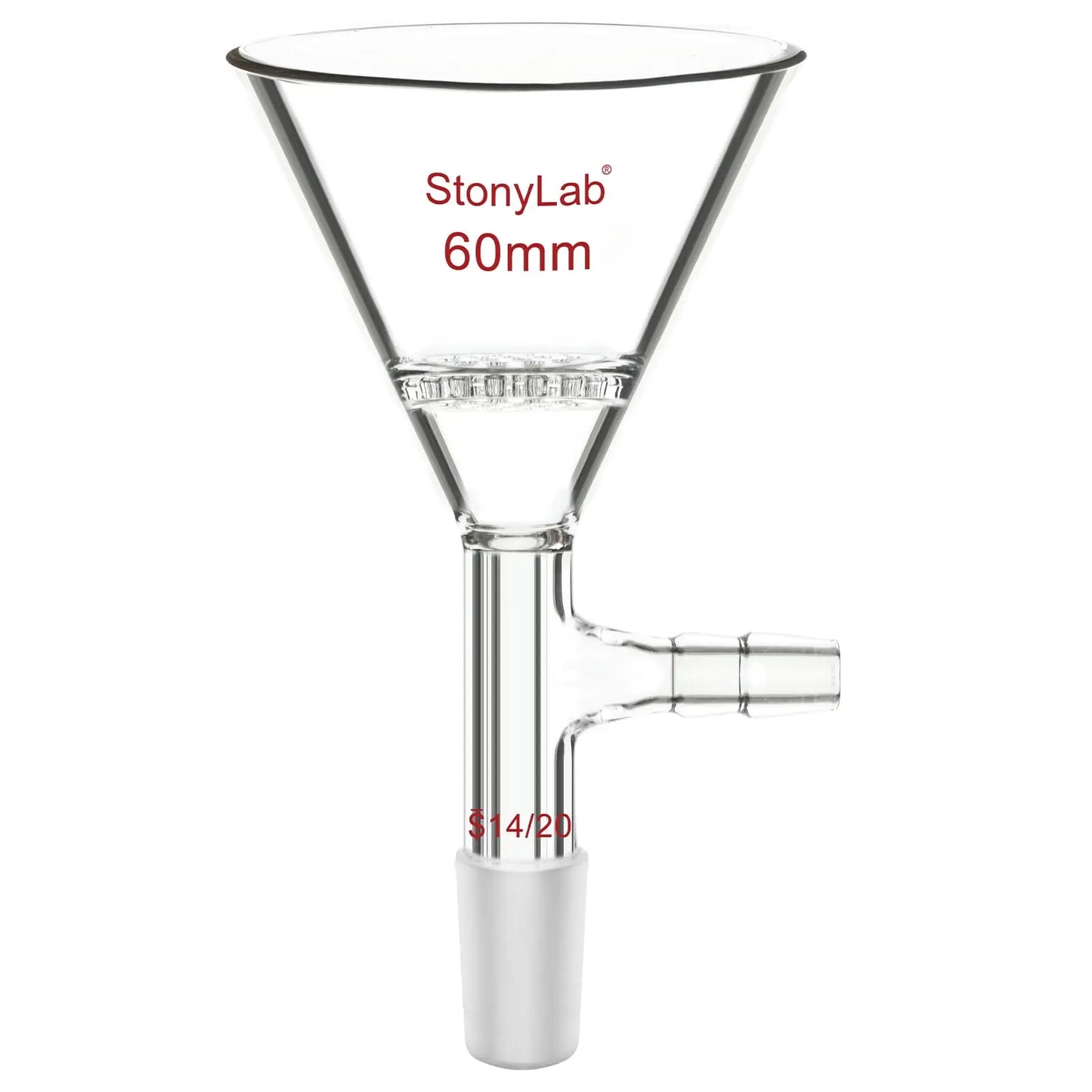 Triangular Filtration Funnel, 14/20 24/40 Joint Funnels-Glass Funnels 14/20 / 60 mm (2.36 in)