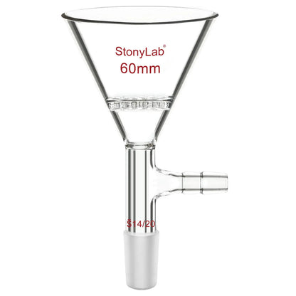 Triangular Filtration Funnel, 14/20 24/40 Joint Funnels-Glass Funnels 14/20 / 60 mm (2.36 in)