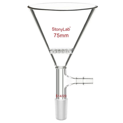 Triangular Filtration Funnel, 14/20 24/40 Joint Funnels-Glass Funnels 14/20 / 75 mm (2.95 in)