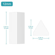 Close-up view showing the precise design and material of StonyLab Triangular Magnetic Stir Bars