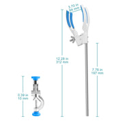StonyLab Tripod Stand Set heavy duty chemical processing configuration