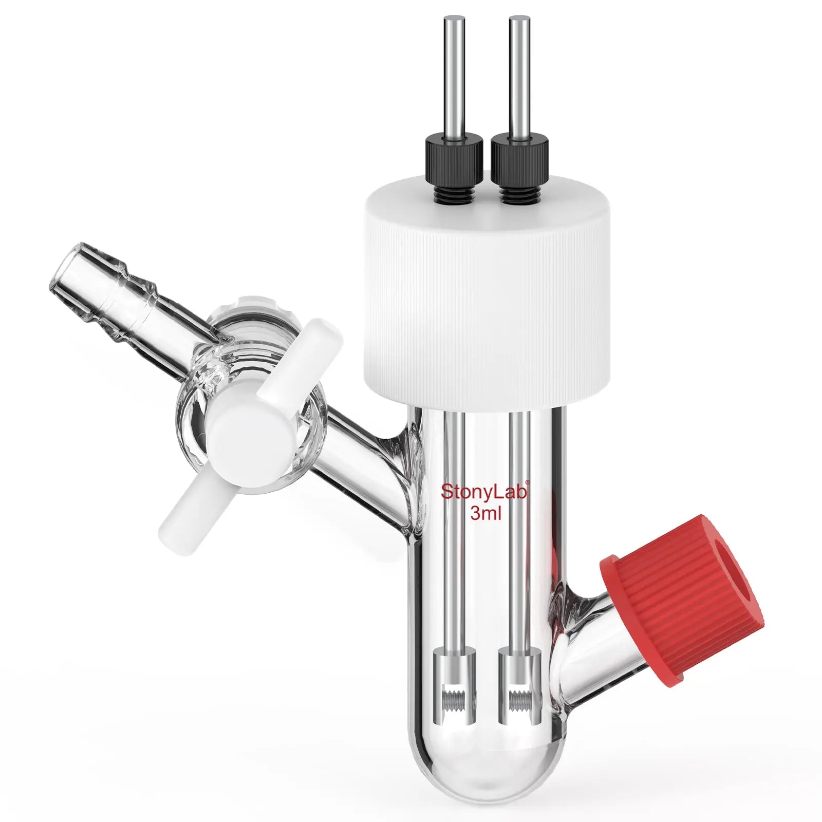 Comprehensive product view and setup components for StonyLab Type I Sealed Tubular Electrolytic Cell