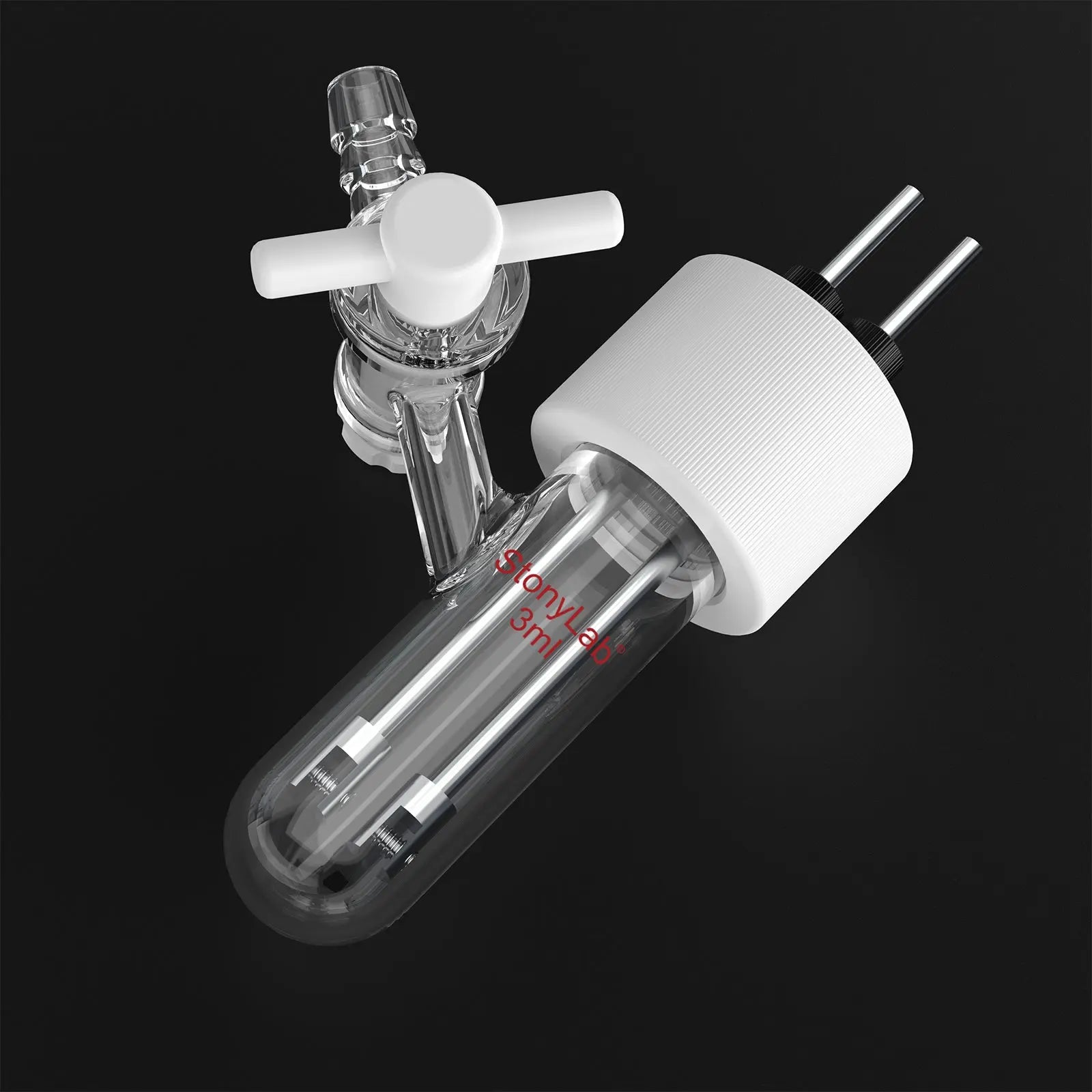 Type III Sealed Tubular Electrolytic Cell, 5 ml Electrolyzer-Single Chamber