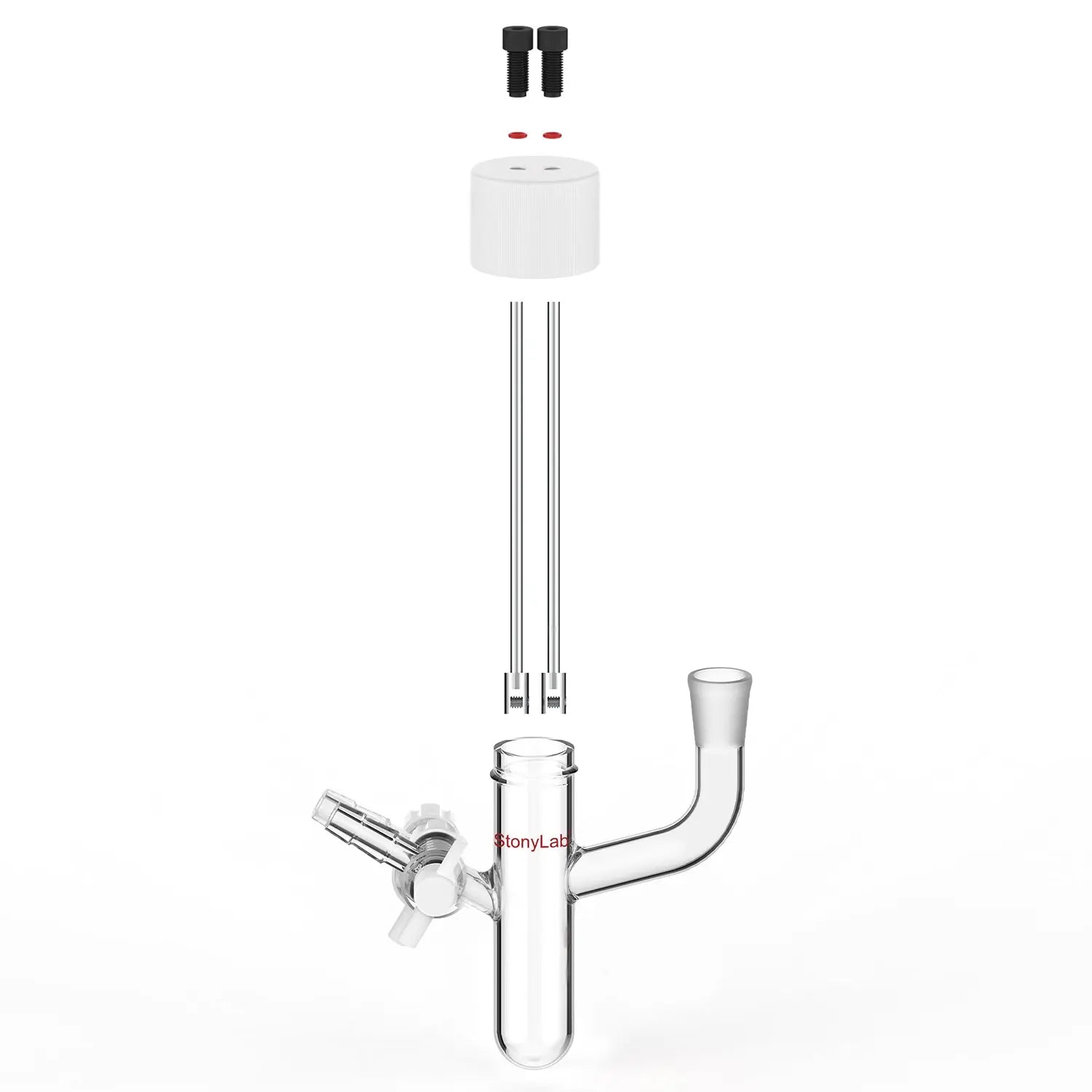 Detailed structural assembly component for StonyLab Type IV Sealed Tubular Electrolytic Cell