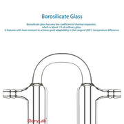 StonyLab U-Shape Oil Bubbler heavy duty chemical processing configuration