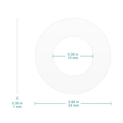 US-GasketSiliconeSeals-24x10mm-10PK Gasket Silicone Seal