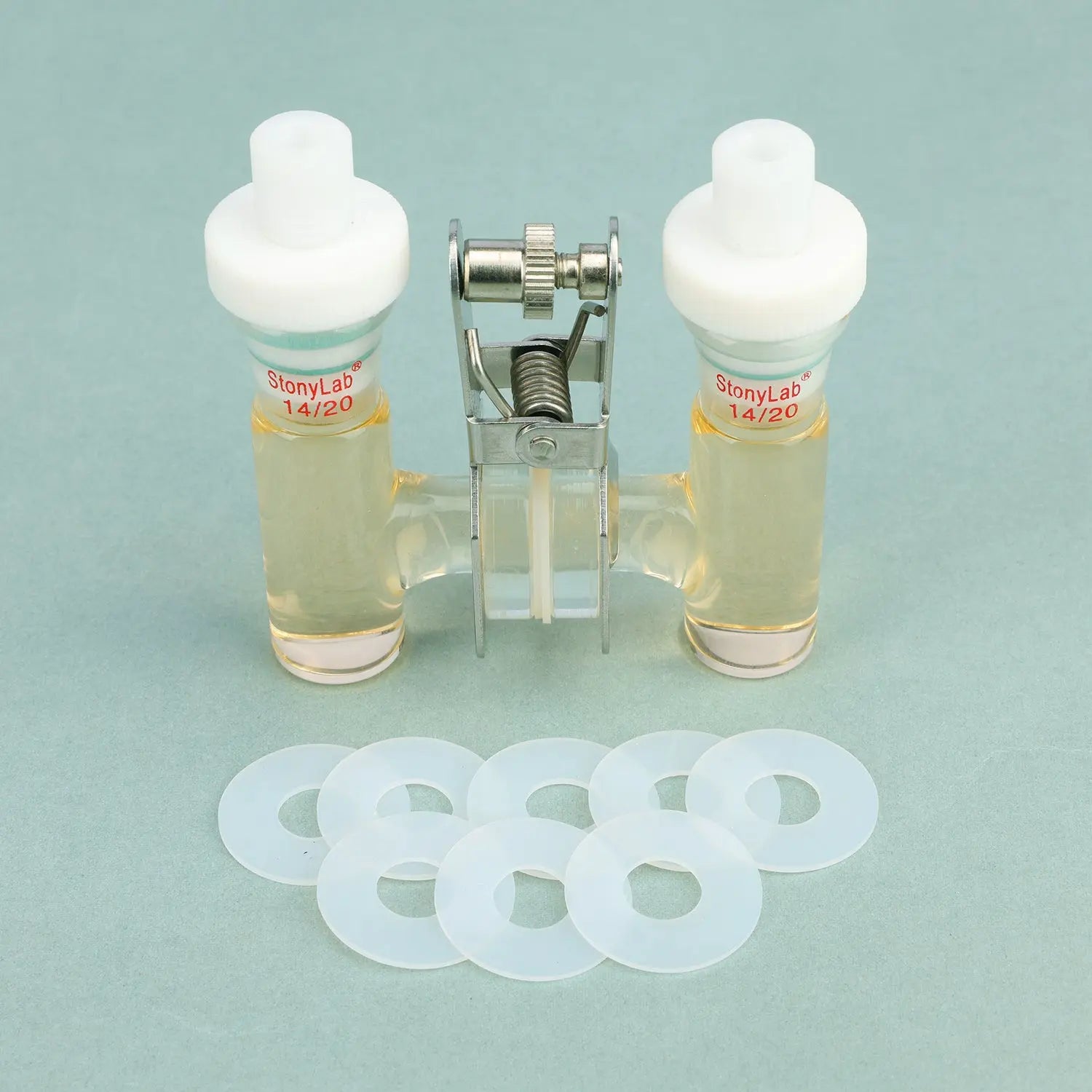 Detailed structural assembly component for StonyLab Gasket Silicone Seals with 10 mm ID and 24 mm OD for Electrochemical Cell