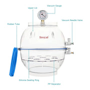 StonyLab PC Vacuum Desiccator heavy duty chemical processing configuration