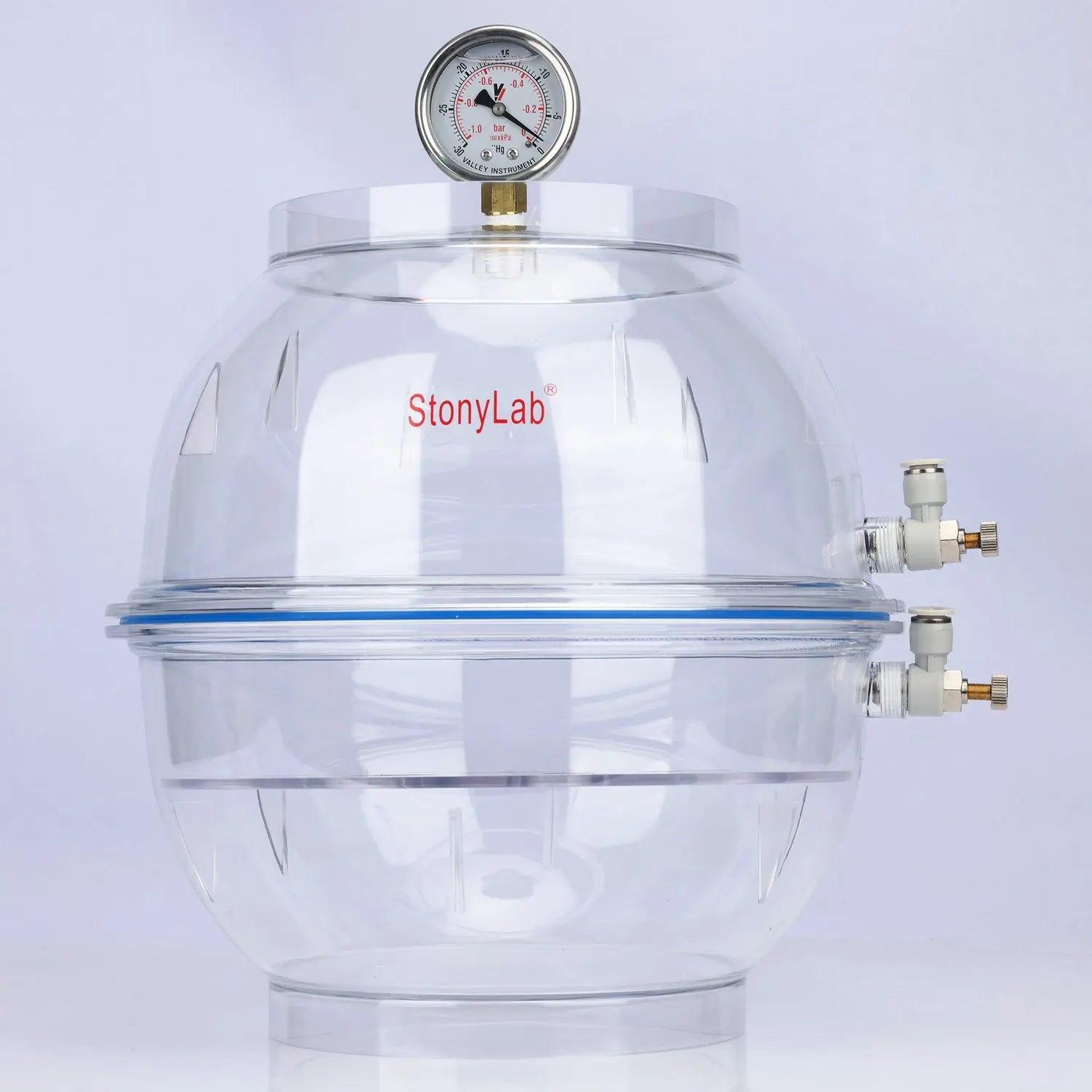 Comprehensive product view and setup components for StonyLab PC Vacuum Desiccator