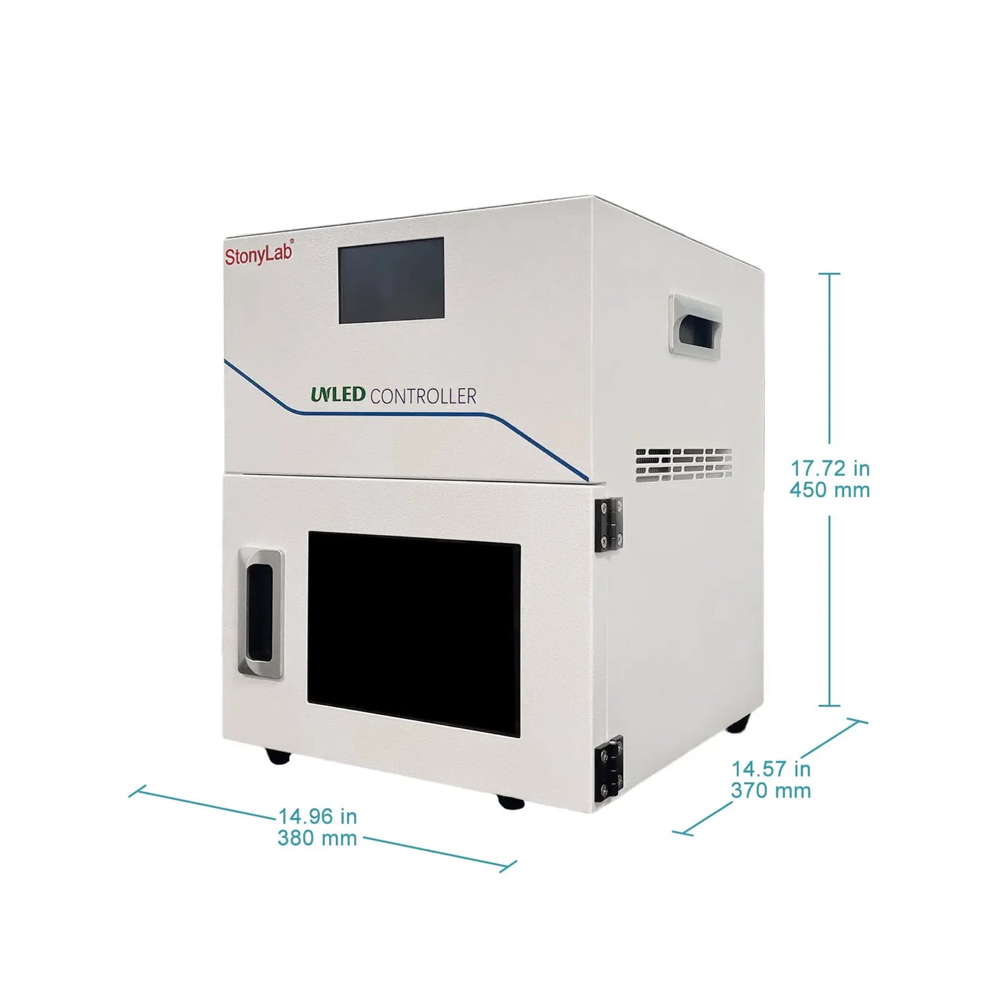 UV LED Curing Chamber with 5 inch Touch Screen, 800 W, 365/395/405 nm, 200 x 200 mm Curing Area