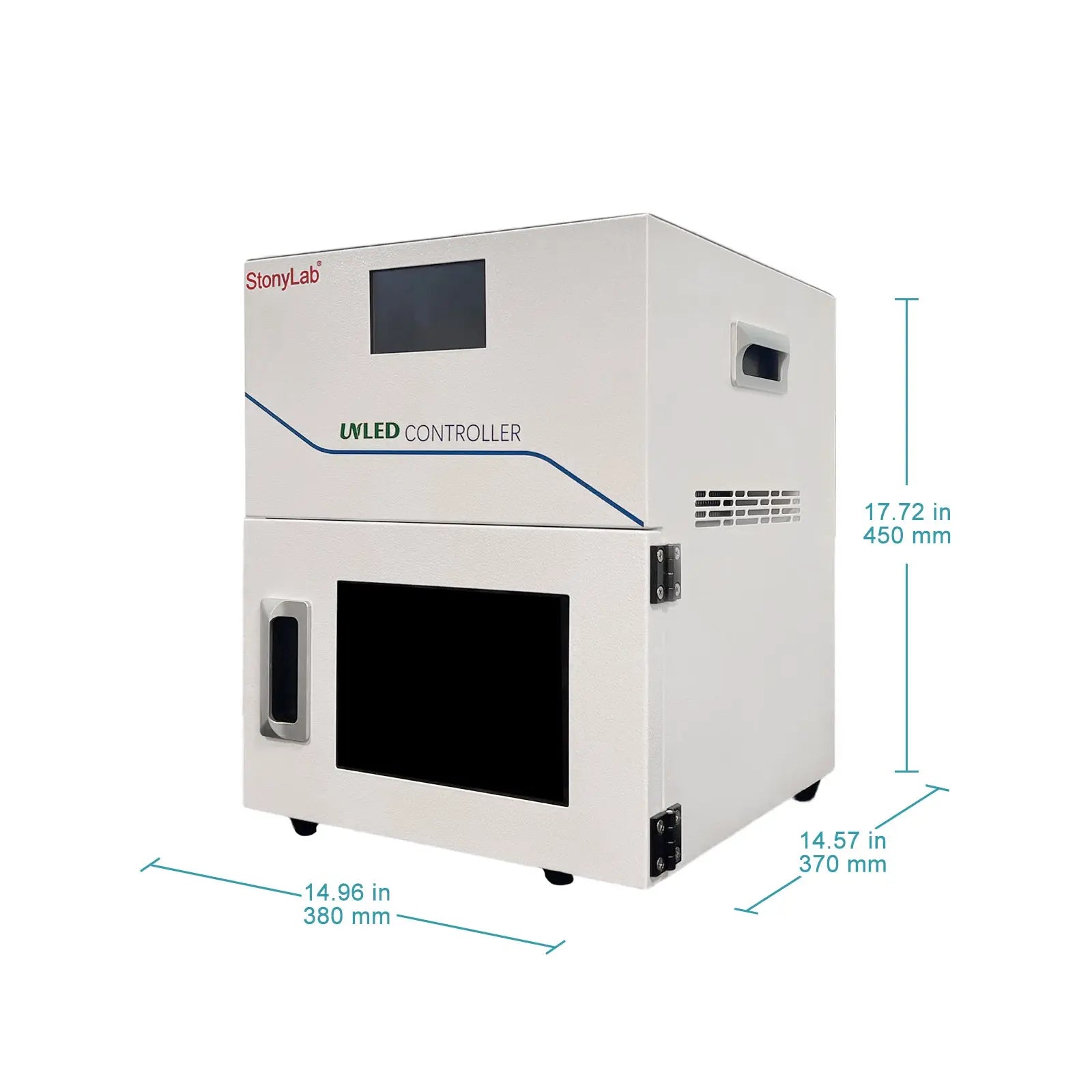 UV LED Curing Chamber with 5 inch Touch Screen, 800 W, 365/395/405 nm, 200 x 200 mm Curing Area