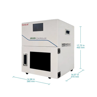 UV LED Curing Chamber with 5 inch Touch Screen, 800 W, 365/395/405 nm, 200 x 200 mm Curing Area