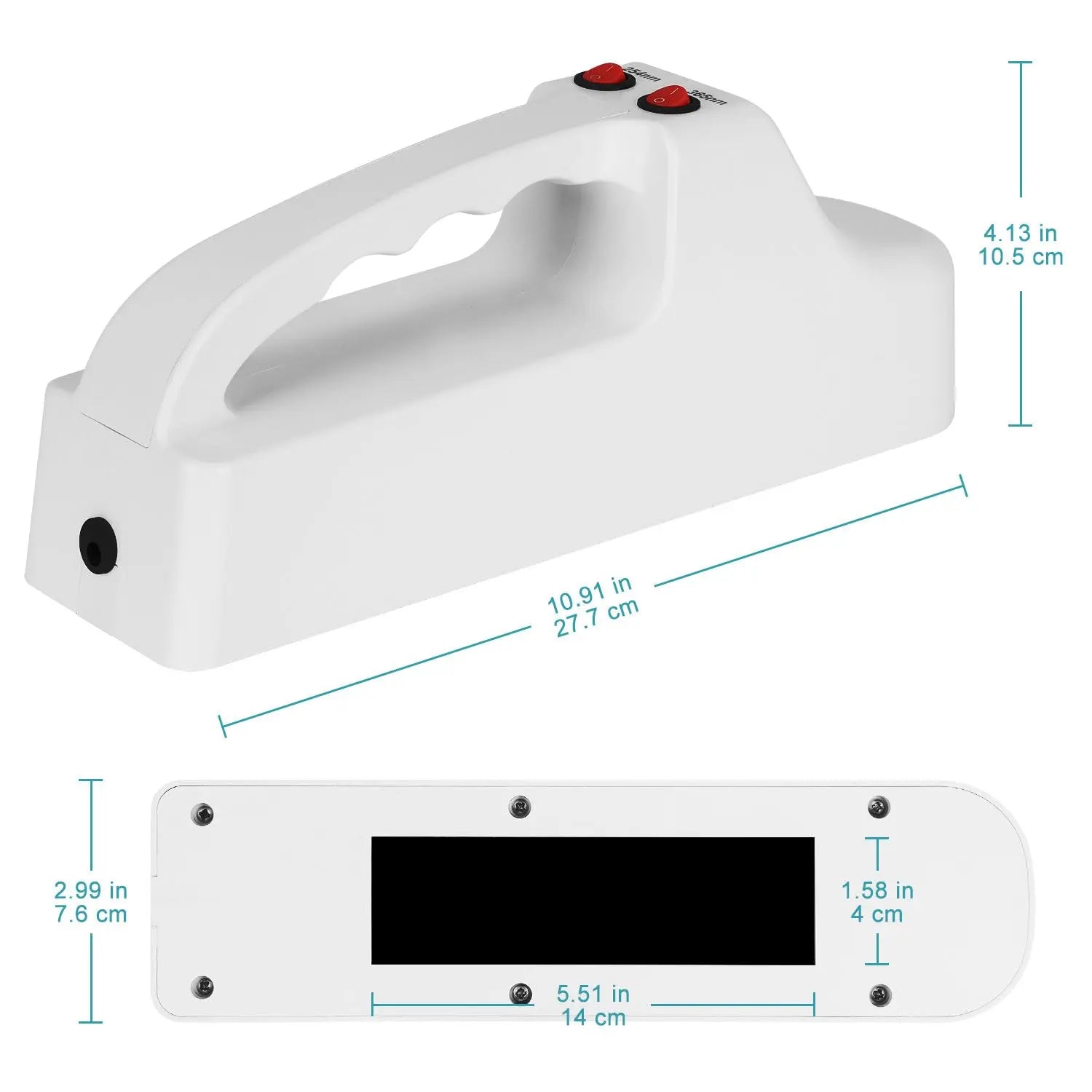 Close-up view showing the precise design and material of StonyLab UV Light Intensity Analysis Device