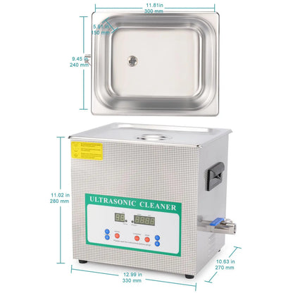 Ultrasonic Cleaner with Digital Display Timer and Heat Control Ultrasonic Cleaners