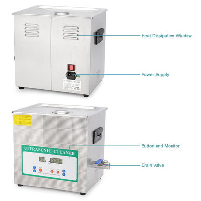 Ultrasonic Cleaner with Digital Display Timer and Heat Control Ultrasonic Cleaners