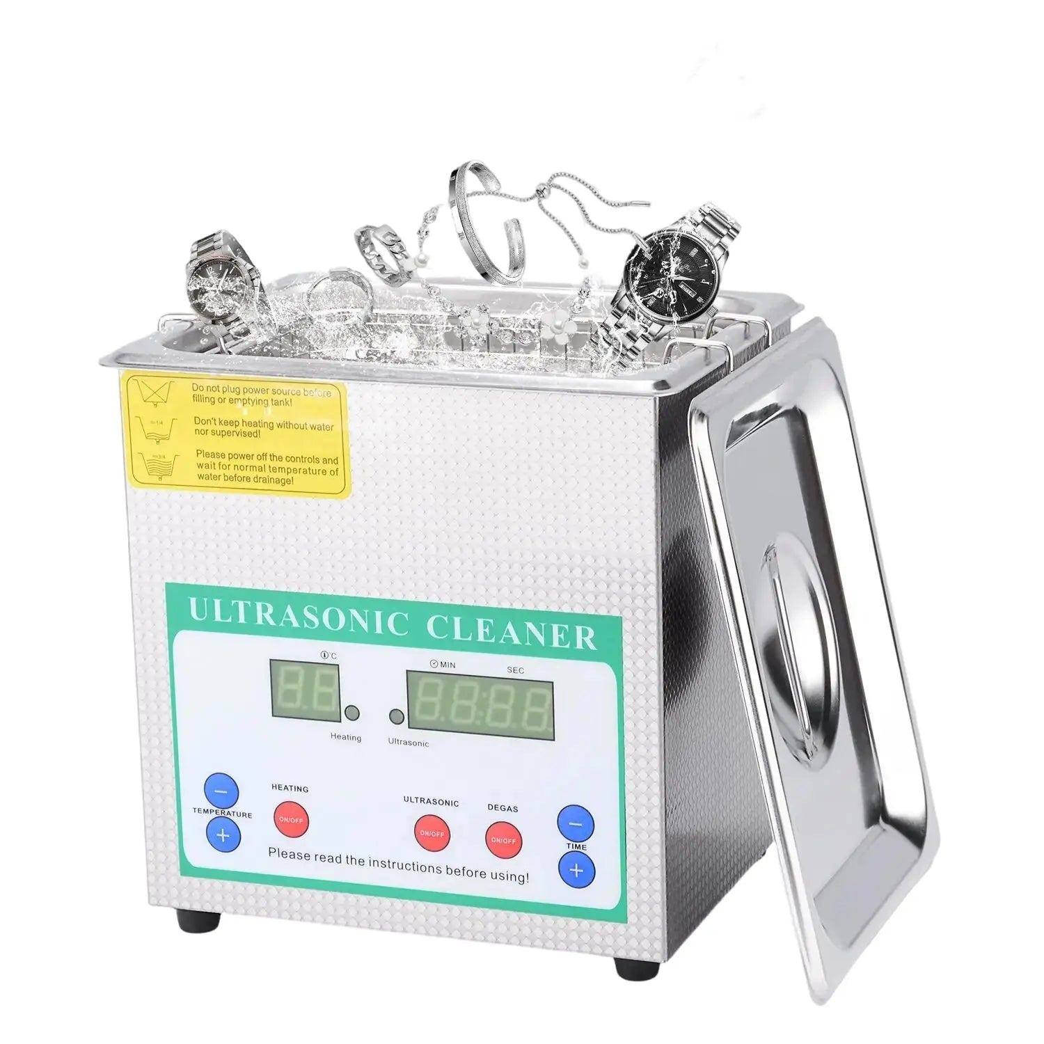 Ultrasonic Cleaner 40kHz Lab 80°C Stainless Steel | StonyLab