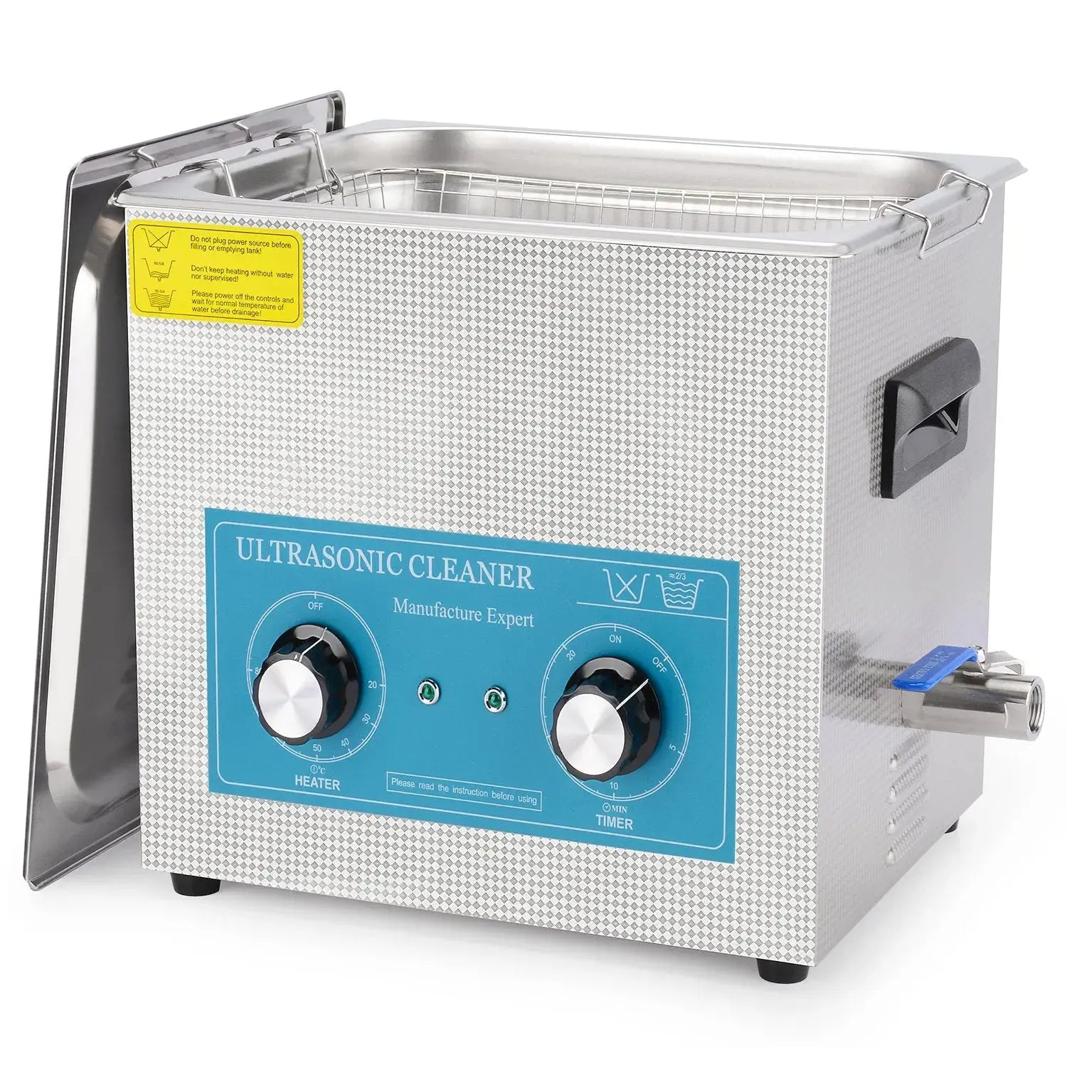 Comprehensive product view and setup components for StonyLab Ultrasonic Cleaner