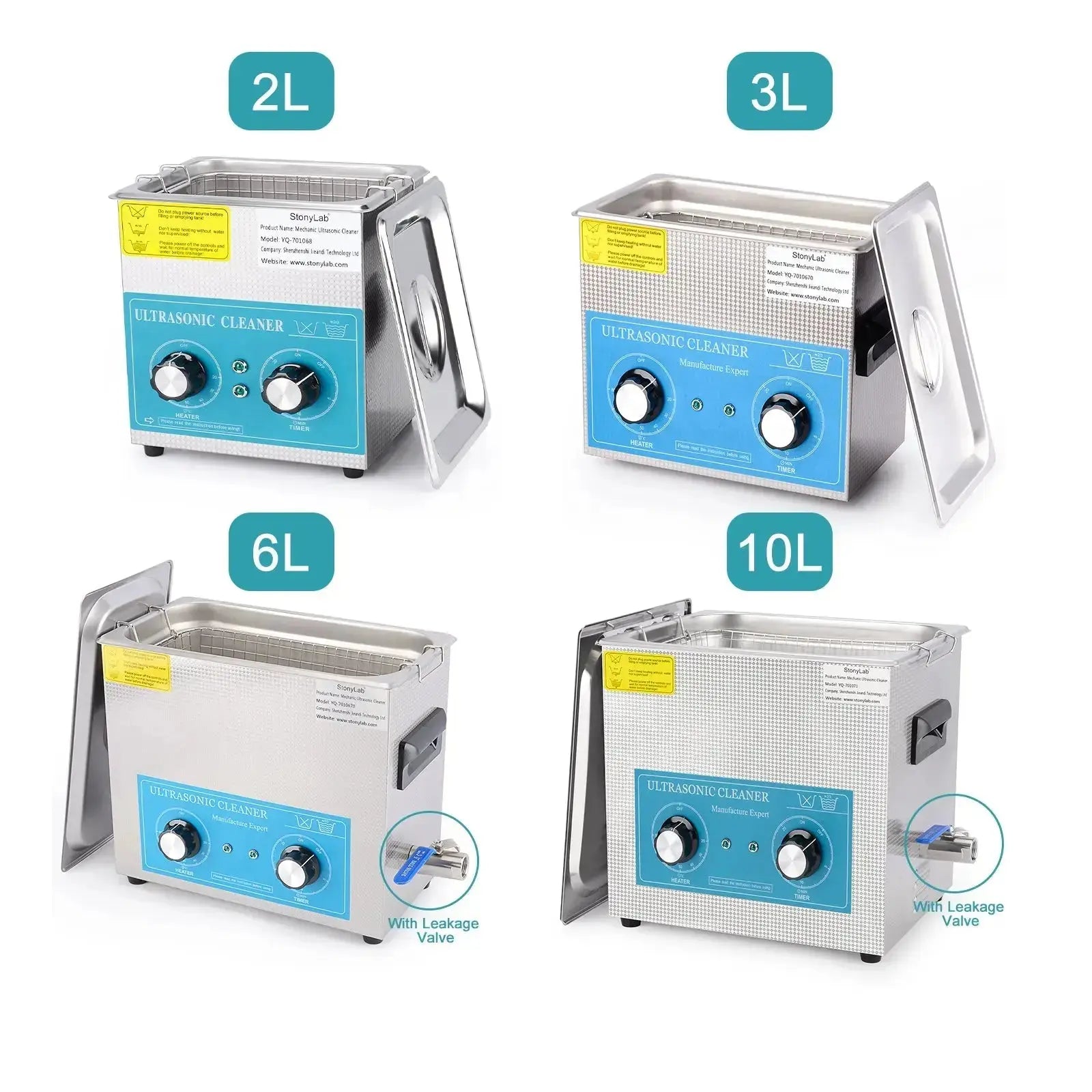 Close-up view showing the precise design and material of StonyLab Ultrasonic Cleaner