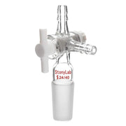 StonyLab Vacuum 3-Way Flow Control Adapter for professional laboratory applications