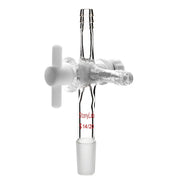 Detailed structural assembly component for StonyLab Vacuum 3-Way Flow Control Adapter