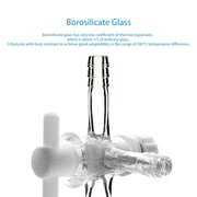 Side view and dimensional layout of the durable StonyLab Vacuum 3-Way Flow Control Adapter
