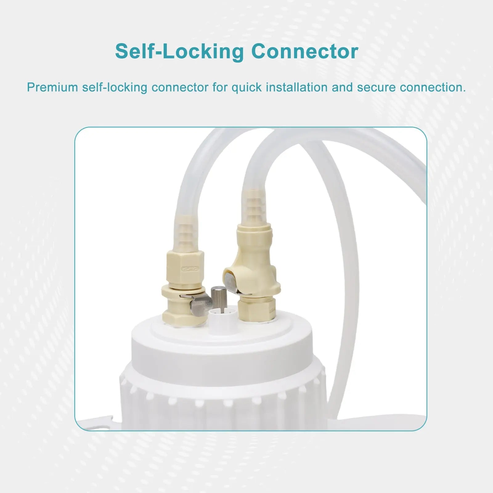 Side view and dimensional layout of the durable StonyLab Vacuum Aspirator