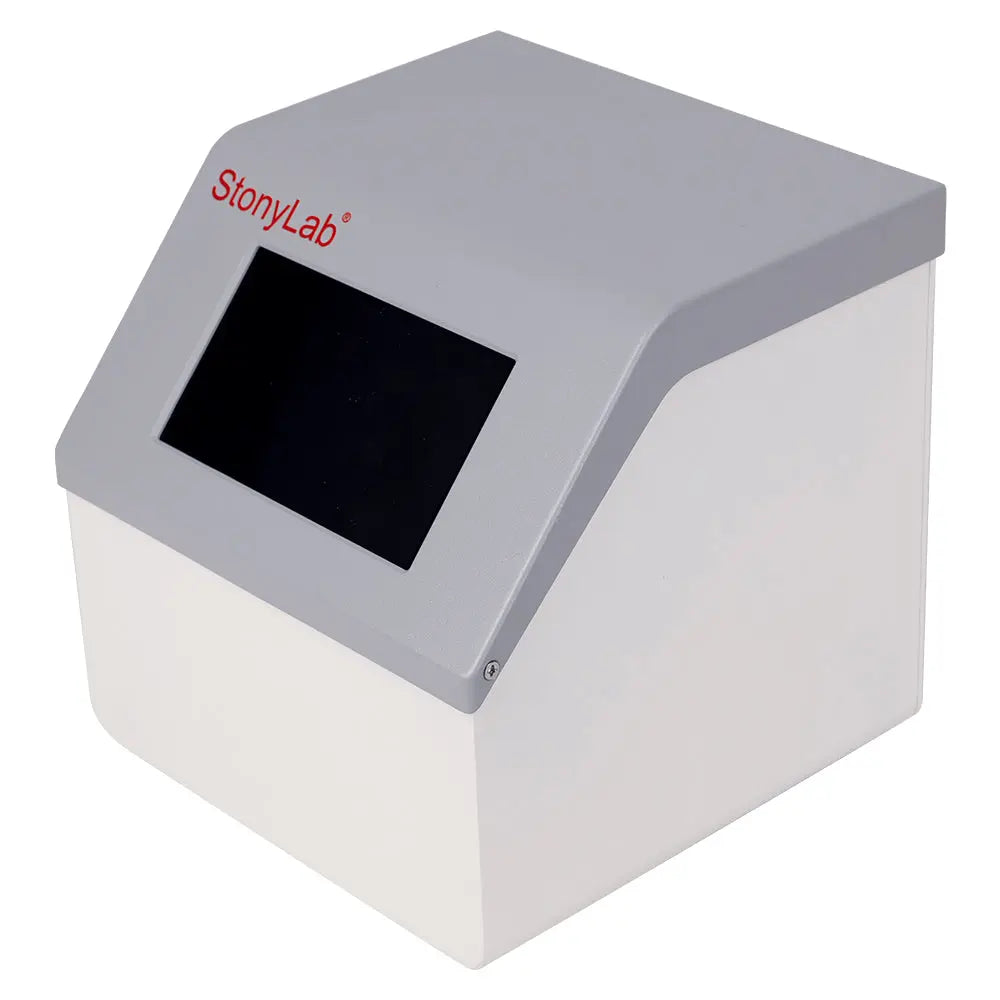 Side view and dimensional layout of the durable StonyLab Vacuum Controller