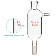 Side view and dimensional layout of the durable StonyLab Vacuum Filtration Adapter with Standard Taper Inner Lower Joint