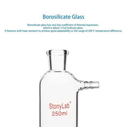 StonyLab Vacuum Filtration Adapter with Standard Taper Inner Lower Joint heavy duty chemical processing configuration