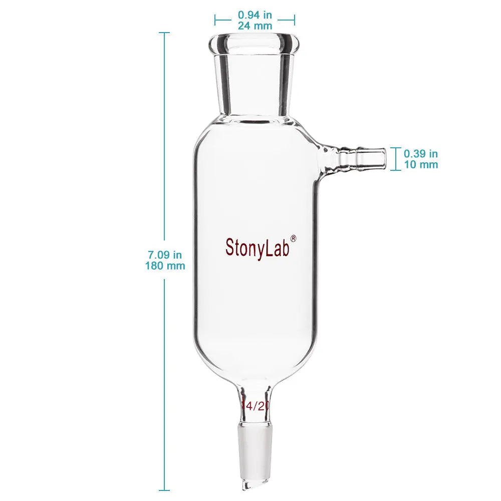 Glass Distilling Adapter 75 Degree and 105 Degree Bent Glass Distilling Adapter 75 Degree and 105 Degree Bent