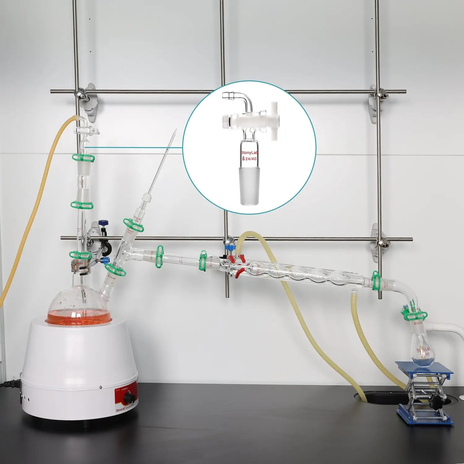 Vacuum Flow Control Adapter, Glass Vacuum Adapter - StonyLab