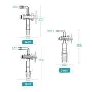 Close-up view showing the precise design and material of StonyLab Vacuum Flow Control Adapter