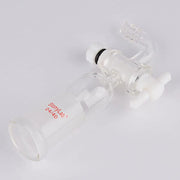 Detailed structural assembly component for StonyLab Vacuum Flow Control Adapter with PTFE Stopcock and Bent Hose Connection