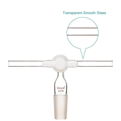 Vacuum Flow Control Inlet Adapter with Dual Hose and PTFE Stopcock Adapters - Flow Control / Vacuum