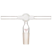 StonyLab Vacuum Flow Control Inlet Adapter with Dual Hose and PTFE Stopcock for professional laboratory applications